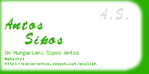 antos sipos business card